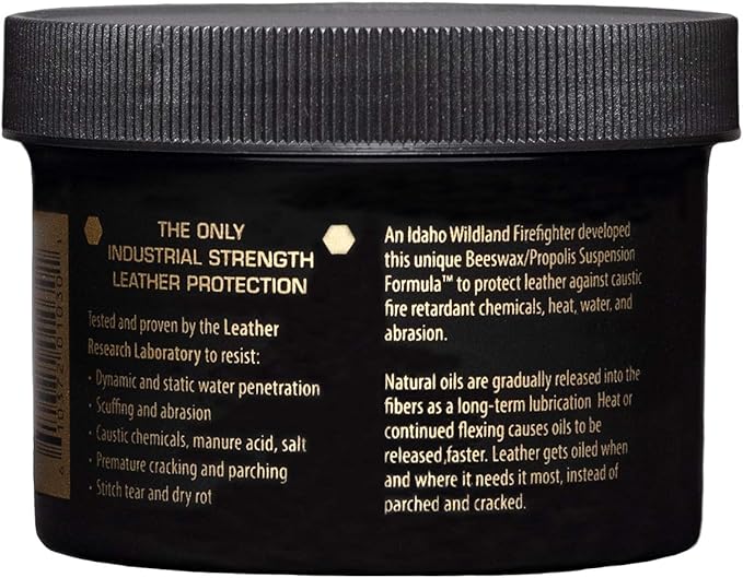 Obenauf's Heavy Duty LP Leather Preservative (8oz)- All Natural Beeswax Oil Conditioner